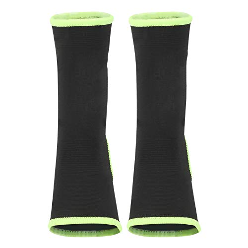 TARSHYRY Brace de Tobillo, Manga de Tobillo Esguince Nylon Negro Guardia Sports Breathable Sports Toble Braz para Boxing Sanda Thai (L)