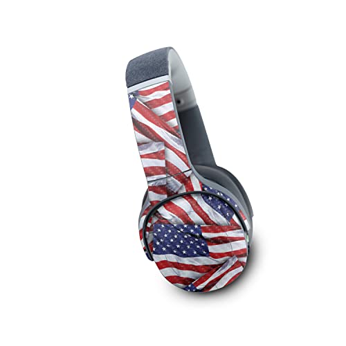 Image of MightySkins Carbon Fiber Skin Compatible with Skullcandy Crusher Evo Wireless - Patriot | Protective, Durable Textured Carbon Fiber Finish | Easy to Apply | Made in The USA
