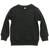 [アッシュベリー] キッズ白無地トレーナー 黒無地トレーナー 薄手100cm～160cm 部屋着 体操着 スウェットシャツ 黒150cm(522300)