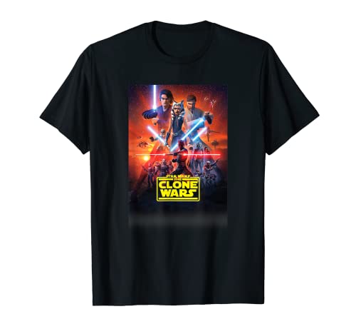 Star Wars The Clone Wars The Final Season Poster T-Shirt