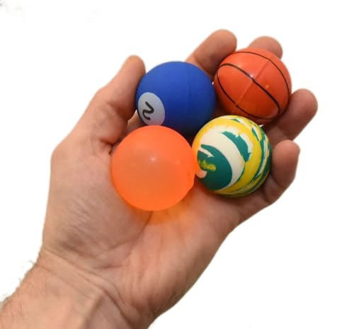 jameitop® 10er XXL Flummi Set – 45mm Bunte Hüpfbälle in großem Mix, extrem große Springbälle, ideal für Kinder & Erwachsene, 10 Stück, Spielspaß für alle!