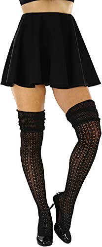 Image of ToBeInStyle Women's Over The Knee Knit Thigh High Warm Socks