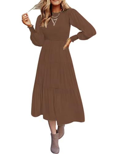 AMERI CLOUD FLARE DRESS ブラウンS AMERI CLOUD FLARE DRESS ブラウンS Ameri（アメリ）の「【AMERI