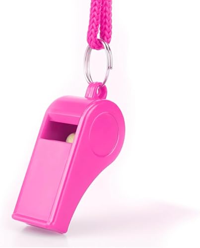 Silbatos Fya 120dB 2 Unidades Rosa ABS con Cordón miniatura 1