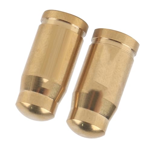 HUIOP TC4 Alloy Tapa de Válvula de Boquilla, Tamaño Mini, Ligera, 2 Piezas, Color Dorado, 1.6cm, Diseño Circular, Suave y Elegante, Recubrimiento de Nitruro al Vacío, para Cámara de Aire miniatura 3