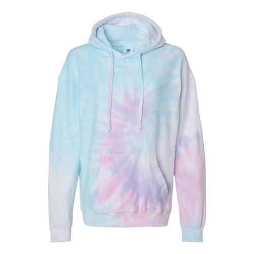 Sweat à capuche polaire Licorne Colortone chaud et épais avec motif tie-dye