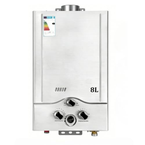 Calentador de Agua de Gas 8L,Calentador de Agua Butano, 8