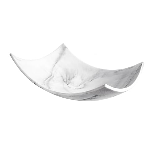 Creative Scents White Marble Look Coffee Table Decor for Living/Dining