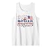 Rehab Nurse Patriotic 4th of July American Flag Fireworks Tank Top