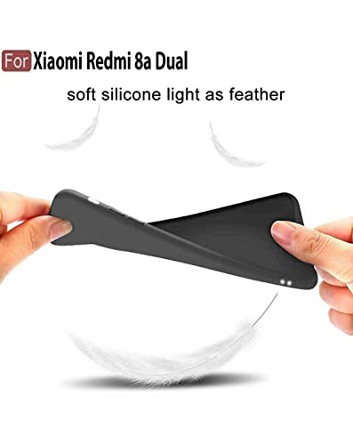 Image of Mobile Back Cover Case for Xiaomi Redmi 8A Dual (Silicone Case|CameraProtection|Black SC1510)