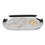 Bandejas Metal Decorativas, 9.4 X 23cm (L-Plata)