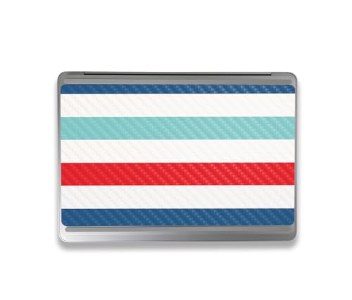 Image of MightySkins Carbon Fiber Skin Compatible with Microsoft Surface Laptop Studio 2 (2023) Full Wrap Kit - Sailor Stripes | Protective Durable Textured Carbon Fiber Finish | Made in The USA