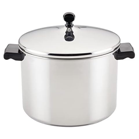 Farberware Classic Stainless Steel 8-Quart Stockpot with Lid, Stainless Steel Pot with Lid, Silver Cover