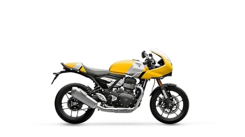 Image of TRIUMPH Thruxton 400 (349 CC) Motorcycle /Bike Metallic Racing Yellow Booking for Ex-Showroom Price