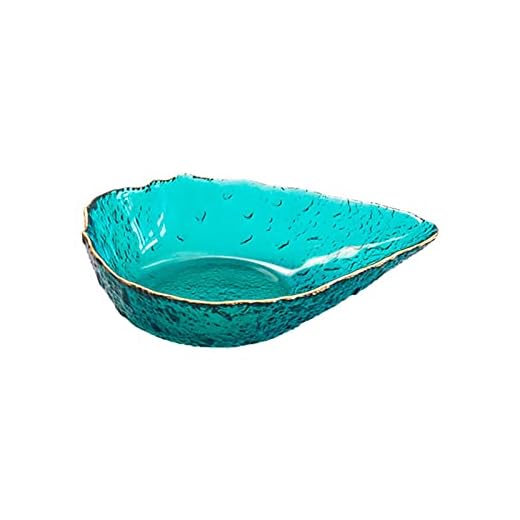 Glasskål Creative Glass Bowl Fruktsallad Skål Golden Rim Bowl Mat Servering Skål För Kök Prep, Dessert, Dips, Candy Dishes (1 st) skål (Color : B)