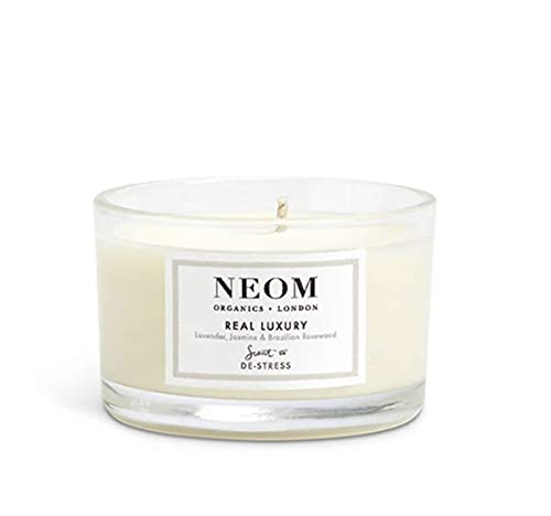 Neom- Real Luxury Scented Candle, Travel Size | Lavender & Rosewood | Essential Oil Aromatherapy Candle | Scent To De-Stress #TOP2