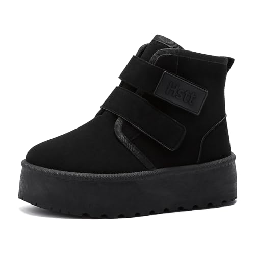 Jifenkla Botas Mujer Invierno, Plataforma Botas Nieve Más Cálido Australianas Impermeable Botines Pelo Zapatos Borreguito para Exteriores