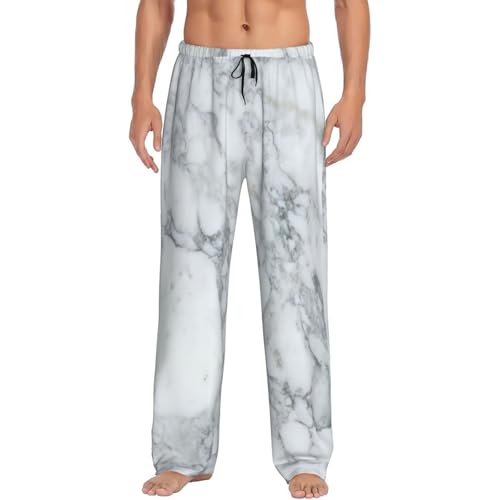 Pantalon de pyjama noir homme en tissu texturé stretch avec de grandes poches