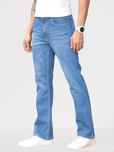 Image of Ben Martin Men's Smart Fit Stretchable Jeans || Mid-Rise Denim Pants with Whisker Wash || Premium Casual Wear Jean for Men || 5 Pocket Jean's for Men's (1)