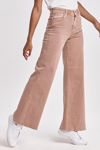 DEAR JOHN Fiona Wide Leg Women' Jeans Mid Rise Denim Full Inseam Comfort Stretch Fit2