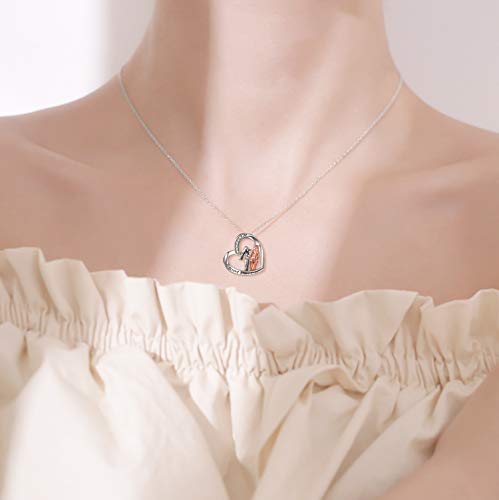 YFN Horse Pendant Necklace Jewelry Sterling Silver Women with Horse Gift for Women2