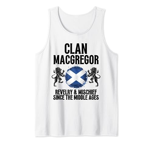 MacGregor Clan Scottish Apellido Scotland Heráldica Camiseta sin Mangas