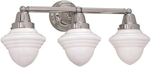 Norwell Lighting 8203-PN-AC Bradford - Three Light Wall Sconce, Choose Finish: PN: Polished Nickel