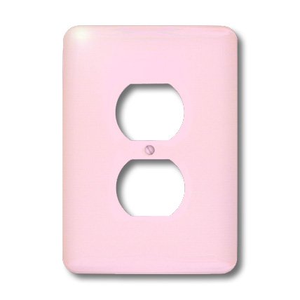 Rose pâle 2 Plug Outlet Coque plaque murale double finition mate douce