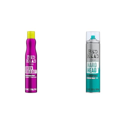 TIGI Bed Head Queen For A Day Thickening Spray y Hard Hairspray miniatura 1