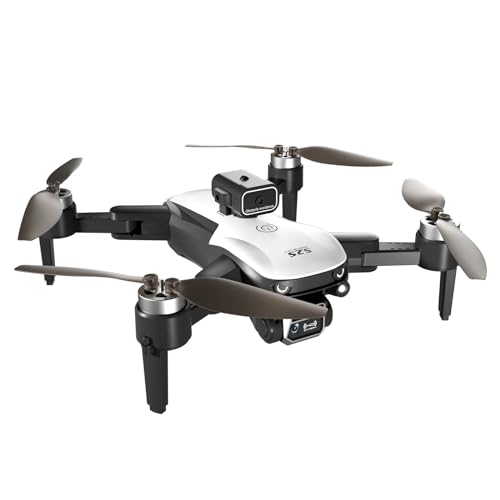 4K UHD Video Foldable Mini Drone with 8K HD Camera For Aerial Photos | Obstacle Avoidance, App-Controlled, 1080p Video, 12MP Camera, Long Battery Life, Brushless Motor, 1 Battery Included | Perfect Drone with Camera for Adults & Beginners - White