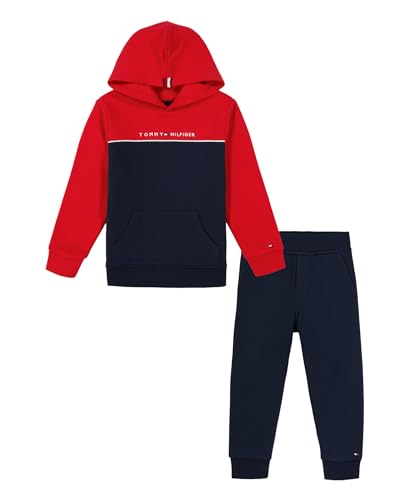 Image of Tommy Hilfiger Baby Boys' 2-piece Fleece Set, Sweatshirt and Jogger Sweatpant