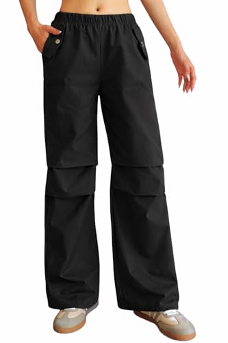 Pantalon de travail femme fluide et décontracté à taille élastique