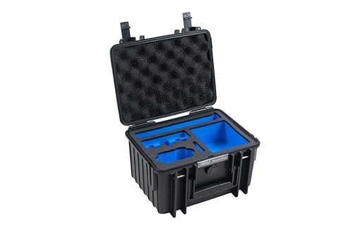 B W - Maletín De Transporte Exterior Para Actioncam Dji Osmo Action 3 O Dji Osmo Action 4, Tipo 2000, Color Negro, Resistente Al Agua Según Certificación Ip67, Resistente Al Polvo, Irrompible E