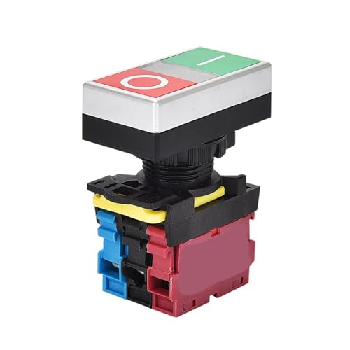 Interrupteur à bouton-poussoir LA36M-11 2NO2NC avec voyant lumineux 110V-220V