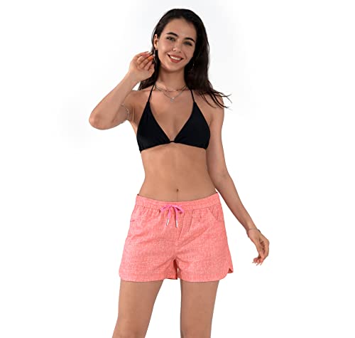 Actleis Womens Swim Shorts UPF50+ Board Shorts Quick Dry Beach Shorts Drawstring Sports Summer Bottom