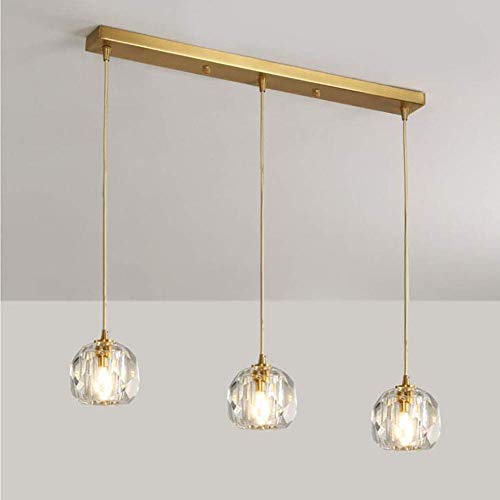 Chandelier cristal 6 lumières hauteur réglable pour plafond