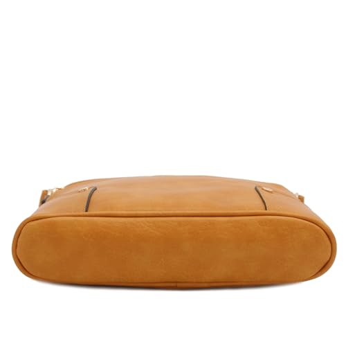 Image of ALYSSA Triple Zip Pocket Large Crossbody Bag