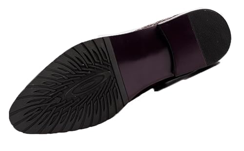 Santimon Mens Boot Zipper Ankle Dress Patent Leather Formal Boots Fashion Black Red4