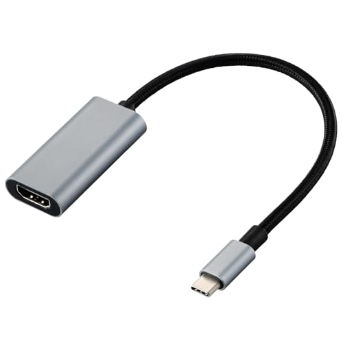 エレコム usb c - HDMI 変換アダプタ 4K/30Hz ナイロンメッシュ 高耐久 マルチディスプレイ ミラーリング 0.15m ケーブル iPhone MacBook iPad Android 等に対応】 ブラック ECAD-CHDMI015B