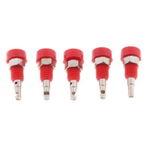 bnf® 3x5pcs 2mm Banana Jack Safety Panel Mount Binding Post Socket 30-60V 10A Red-image-20