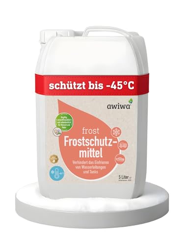 awiwa Frost - Wohnwagen Frostschutz - 5l - schützt Leitungen vor Frostschäden - materialschonend, lebensmittelecht - Frotschutz Campingtoilette Boot awiwa Frost - Wohnwagen Frostschutz - 5l - schützt Leitungen vor Frostschäden - materialschonend, lebensmittelecht - Frotschutz Campingtoilette Boot