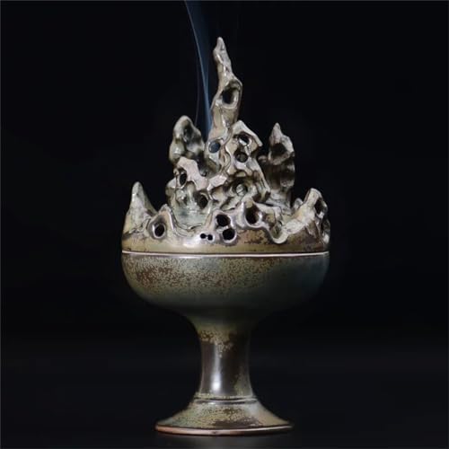 Chinois Zen Taihu Pierre céramique ménage antique aromathérapie poêle - 3