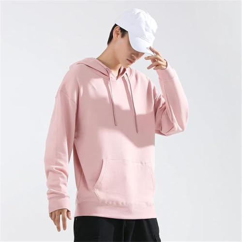 Men Korean Cotton Hoodies Oversize Long Sleeve Sweatshirt Coats3