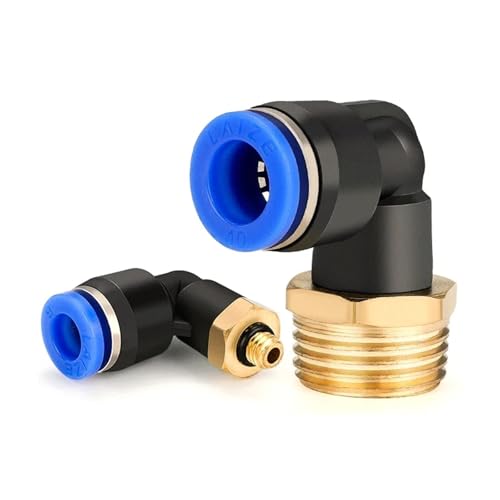 Codo PL 4-M5 conector de aire de codo neumático para tubo de 4mm con rosca M5 kit de 10 unidades