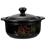 TOPBATHY Cazuela De Gas Ollas De Cerámica Olla De Cerámica Resistente A Altas Temperaturas Olla De Cerámica Gruesa Olla Para Estofado Resistente A Altas Temperaturas Olla De Cerámica
