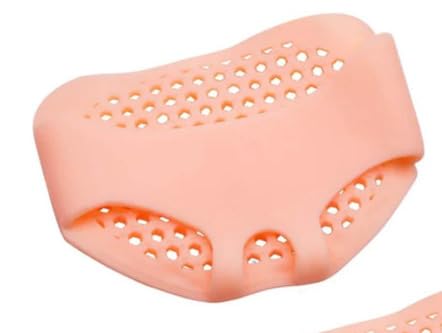 Fivanio Silicone Gel Toe Sleeve Anti-Skid Forefoot Soft Pads for Pain Relief heel front socks silicone Heel Protector foot Gel Socks for Repair Dry Cracked Skins (Toe Heel)-picture-10
