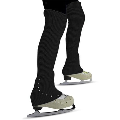 Calentadores de piernas para patinaje artístico largos para danza de mujer 6