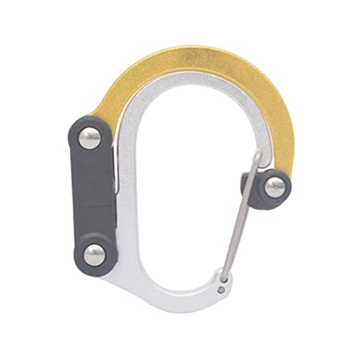 Image of Milageto Carabiner Clip and Hook Multifunctional Keyring Clip Strong Clip Buckle Bag, Purse, Backpack Hanger for Camping Outdoor Activities Travel