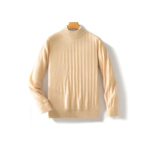 Men's Round Neck Knitted Pullover Sweater Winter 100% Merino Wool Cashmere Sweater Business Casual Warm Top3