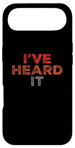 �ʔ������[���A�e�L�X�g �ʔ����l�̂��߂̖ʔ��� ���p I've Heard It �X�}�z�P�[�X iPhone Air �p